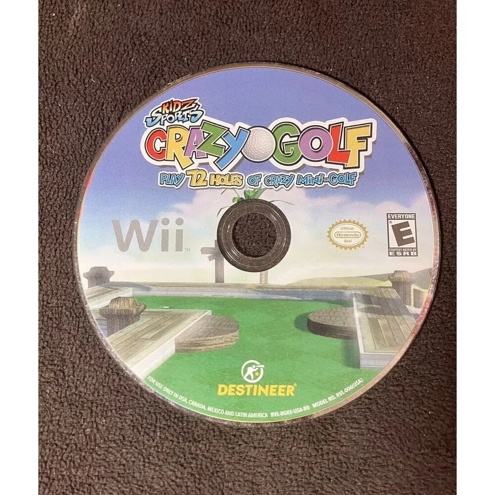 Wii Kids Sports Crazy Golf 72 Holes Complete Nintendo Wii Tested‎